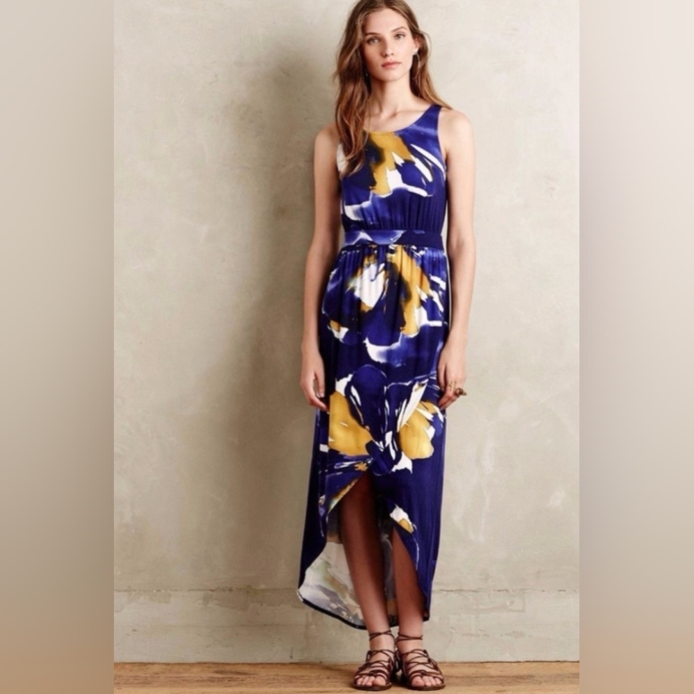 Anthropologie ‘Weston’ Tulip Hem Floral Dress